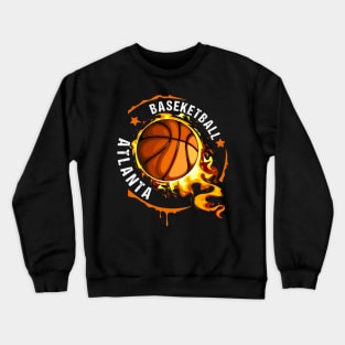 Graphic Basketball Name Atlanta Classic Styles Crewneck Sweatshirt